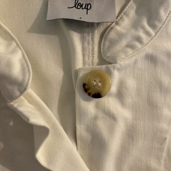 Loup White Chore Coat Jacket - Picture 2 of 10